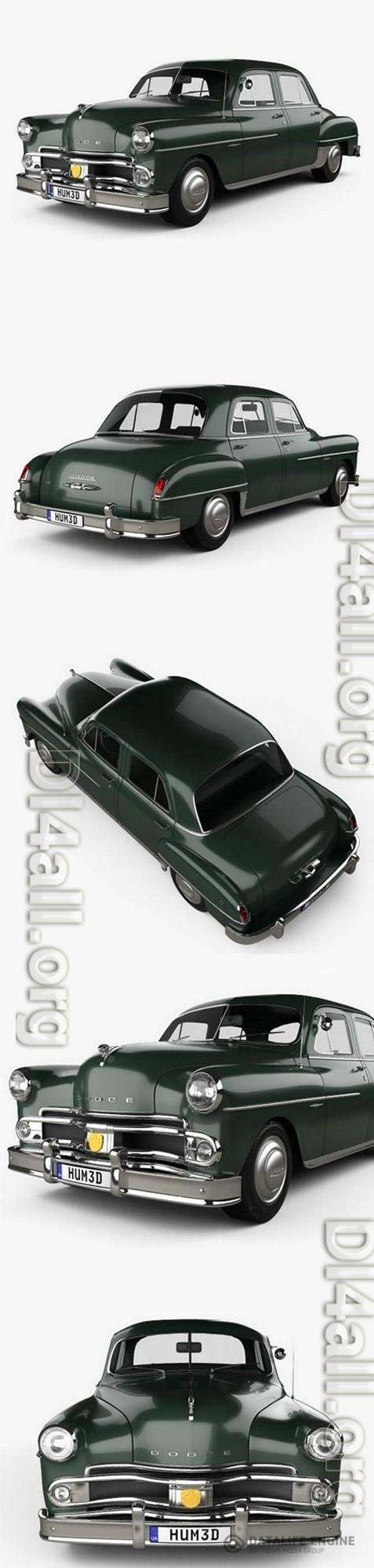 Dodge Coronet sedan 1950 3D Model