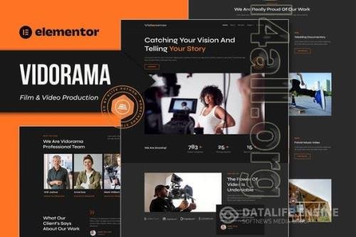 ThemeForest - Vidorama - Film & Video Production Service Elementor Template Kit - 40115876