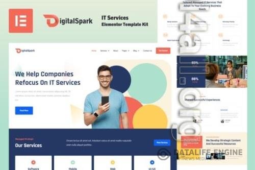 ThemeForest - DigitalSpark - IT Services Elementor Template Kit - 40168099