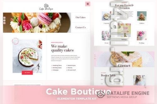 ThemeForest - Cake Boutique - Cake Elementor Template Kit - 40115131