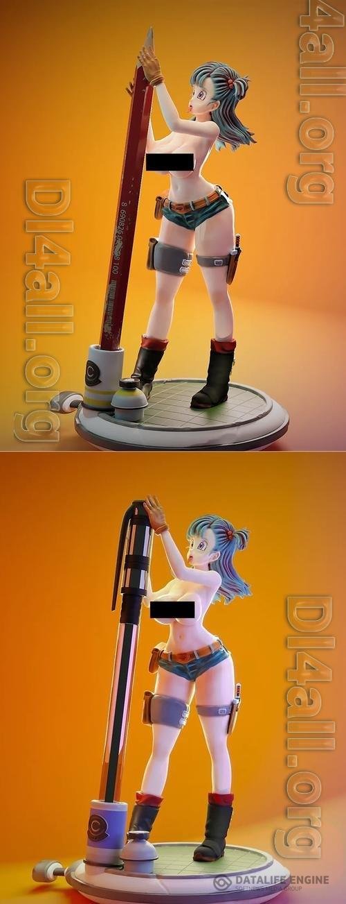 Bulma Lapicero Topless 3D Print