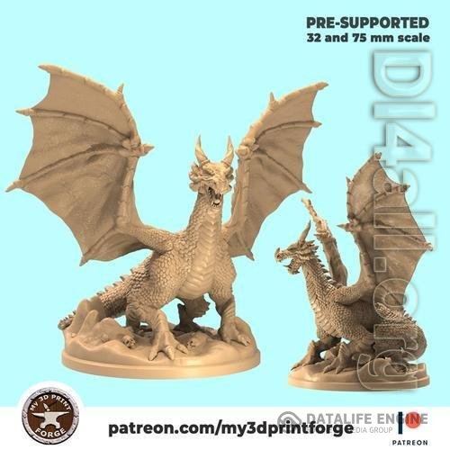 My3DPrintForge - The Ancient Dragon 3D Print