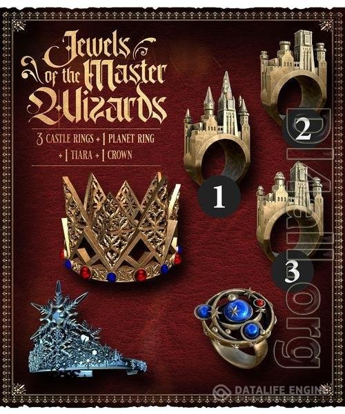 Raging Heroes Xmas - Jewels of the Master Wizards 3D Print