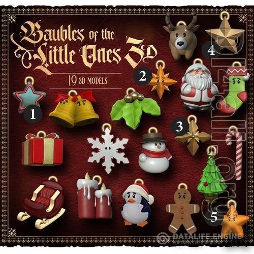 Raging Heroes Xmas - Baubles of the Little Ones 3D 3D Print