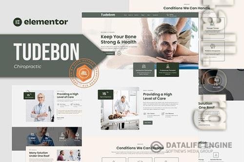 ThemeForest - Tudebon - Chiropractic & Physiotherapy Elementor Template Kit/40203672