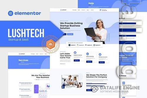 ThemeForest - Lushtech - Startup & SaaS Elementor Pro Template Kit/40190330