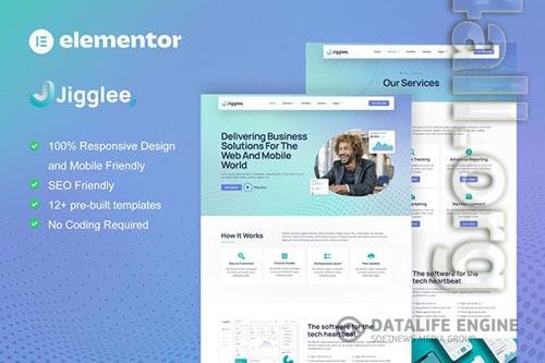 ThemeForest - Jigglee - Tech Startup Business Elementor Template Kit/40207151