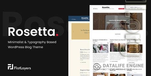 ThemeForest - Rosetta v1.3 - Minimalist & Typography Based WordPress/37507453