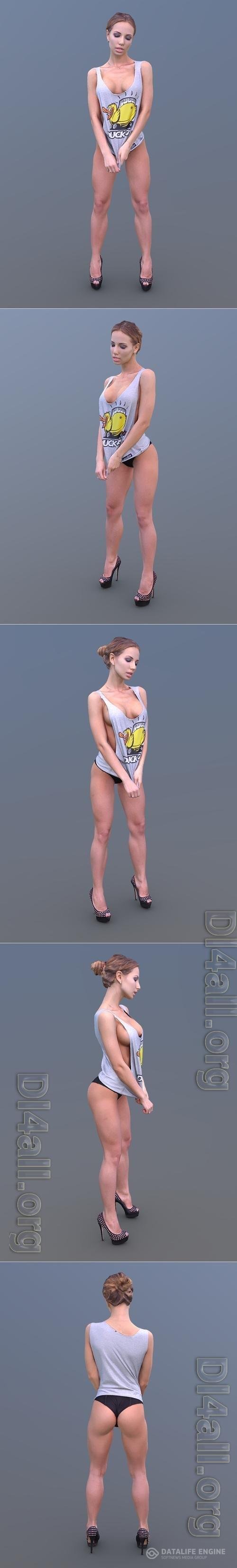 Woman Posing 3D Print