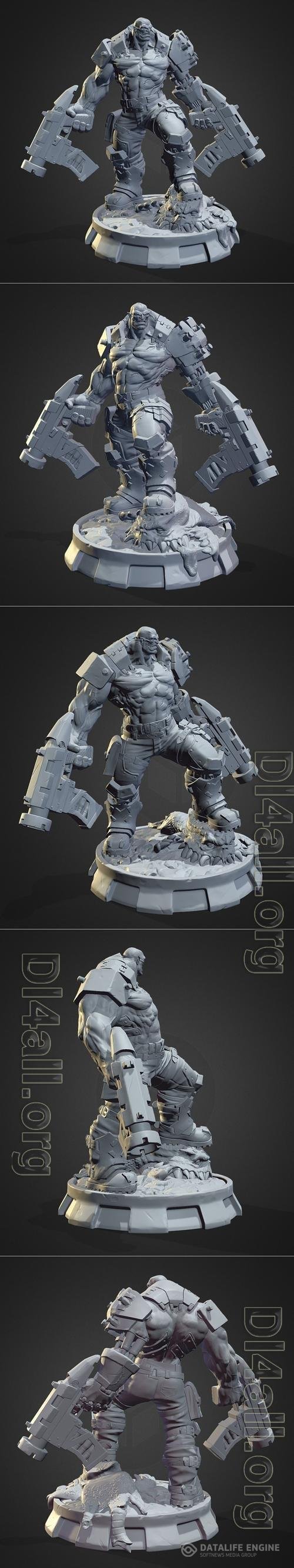 Orc Cyborg 3D Print