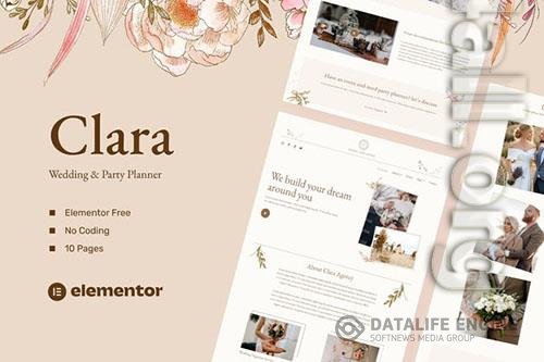 ThemeForest - Clara - Wedding & Party Planner Template Kits/40384350