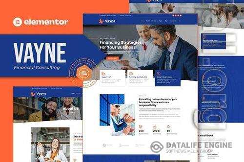 ThemeForest - Vayne - Financial Consulting Elementor Template Kit/40387472