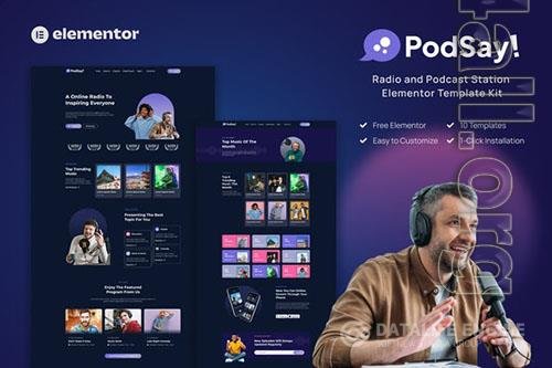 ThemeForest - PodSay - Radio & Podcast Station Elementor Template Kit/40343568