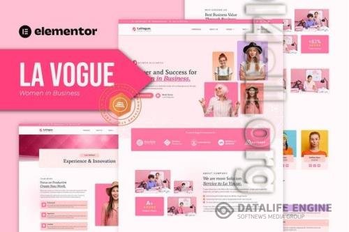 ThemeForest - La Vogue - Feminine Business Elementor Template Kit/40383960