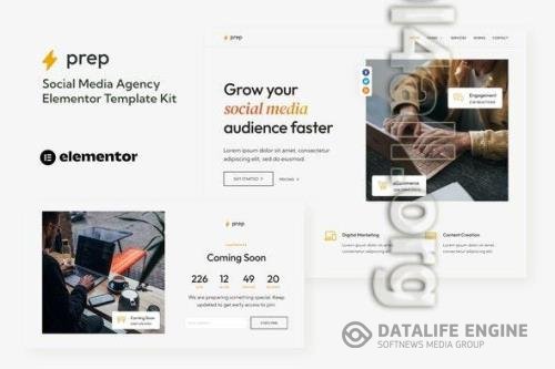 ThemeForest - Prep - Social Media Agency Elementor Template Kit/40401476