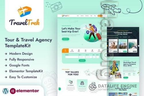 ThemeForest - Travel Trek - Tour and Travel Agency Elementor Template Kit/40387069