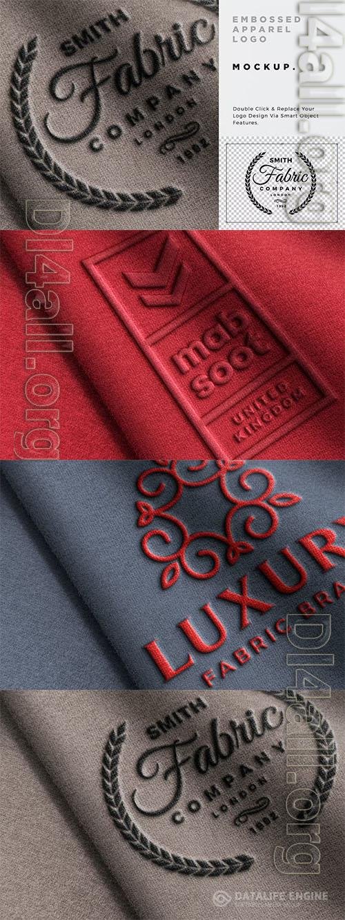 Embossed Fabric Logo Mockup