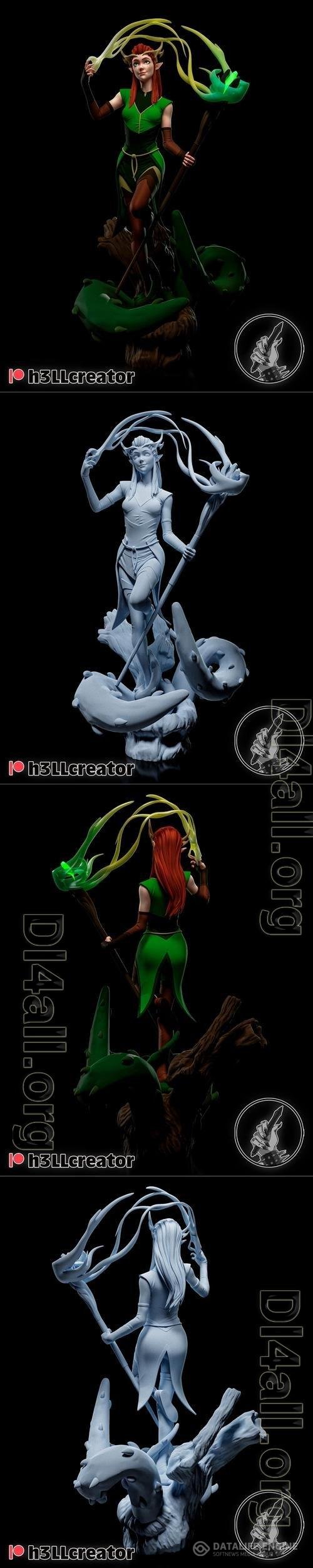 h3LL Creator - Keyleth and Bust 3D Print