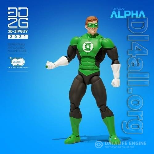 Emerald Guy Action Figure 3D Print