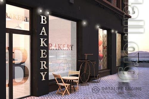 Bakery Facade mockup