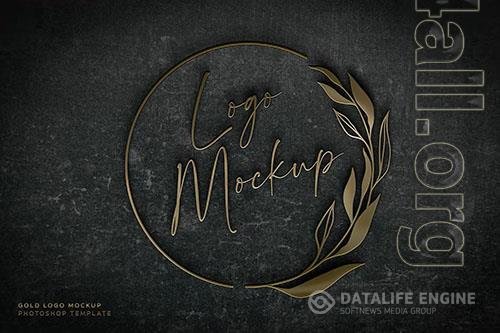 Gold Logo Mockup