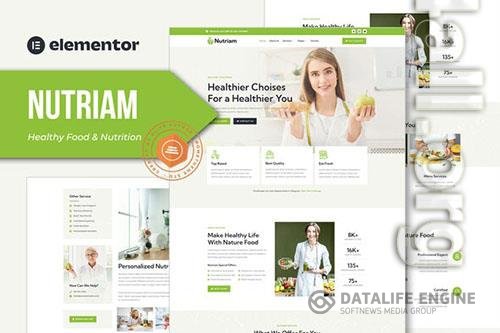 ThemeForest - Nutriam - Healthy Food & Nutrition Service Elementor Template Kit/40459070