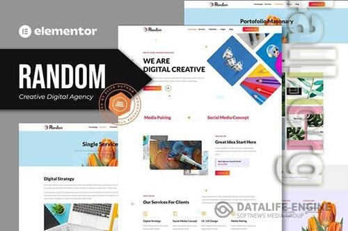 ThemeForest - Random - Creative Digital Agency Elementor Template Kit/40473090