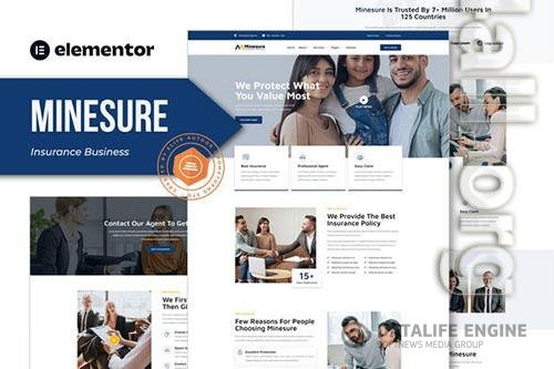 ThemeForest - Minesure - Insurance Business Elementor Template Kit/39744208