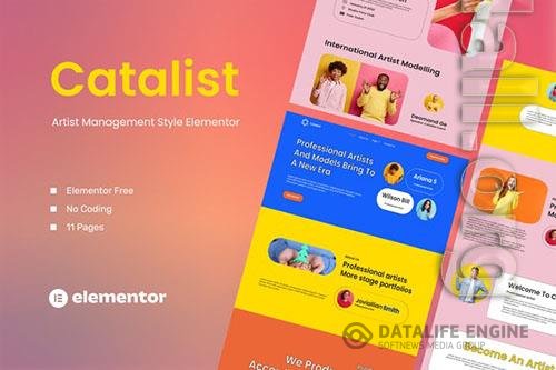 ThemeForest - Catalist - Artist Management Elementor Template Kit/39608178