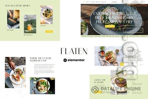 ThemeForest - Flaten - Restaurant & Catering Services Elementor Template Kit/40525303