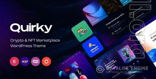 ThemeForest - Quirky v1.6 - NFT, Token & Blockchain WCFM Marketplace WordPress Theme/37606693