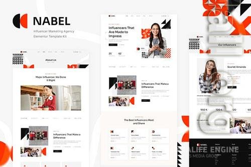 ThemeForest - Nabel - Influencer Marketing Agency Elementor Template Kit/40550335