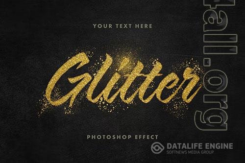 Golden Glitter Text Effect