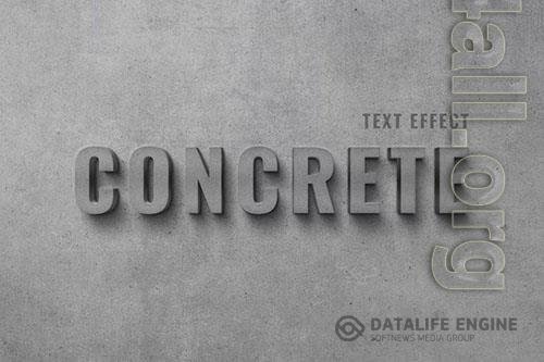 Concrete Wall Text Effect