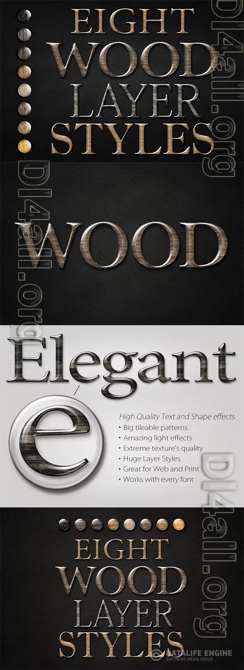 Wood Text Logo Effect for Photoshop PSD