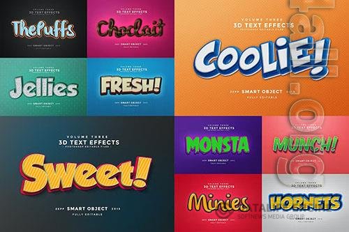 3D Text Effects Vol.3 PSD