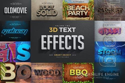 3D Text Effects Vol.2 PSD