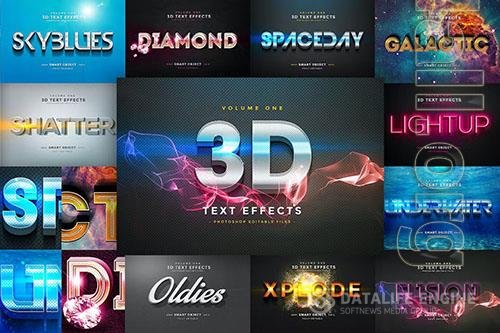 3D Text Effects Vol.1 PSD