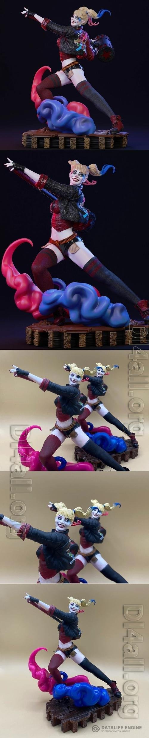 Harley Quinn Statue 3D Print