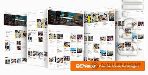 ThemeForest - Qenews v1.2 - Creative WordPress Theme for Bloggers/38039935