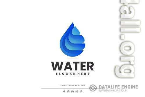 Water Gradient Logo PSD