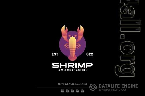 Shrimp Gradient Logo PSD