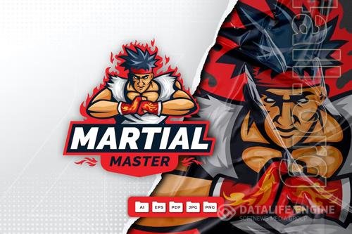 Martial Art Mascot Logo Design