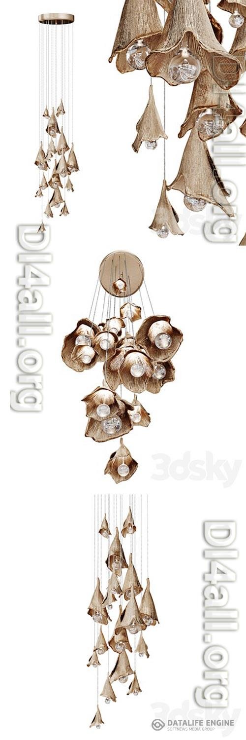 Pendant light in the form of flowers KOLOKOLCHIKI 3D Models