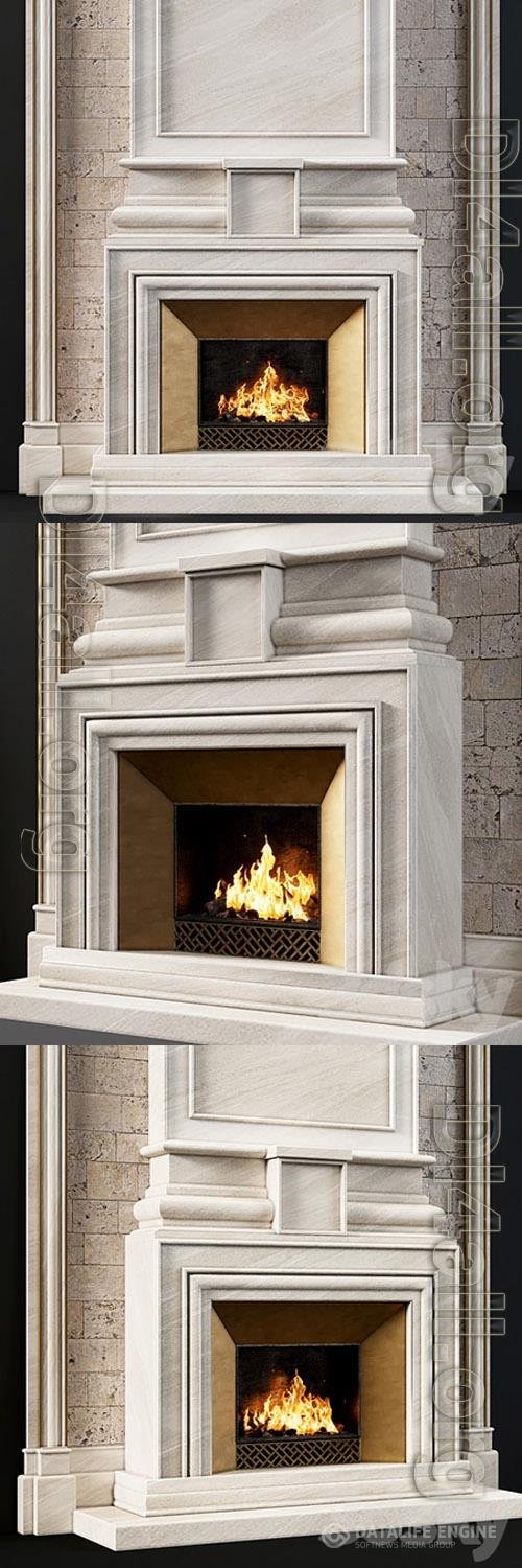 Fireplace modern 77 3D Models