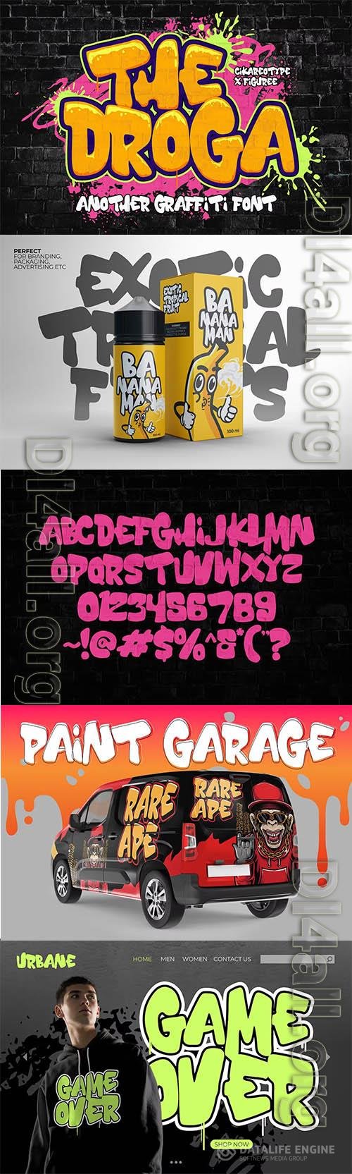 The Droga - Thick Graffiti Font OTF