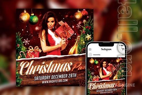 Festive Luxurious Christmas Party Instagram Post Template