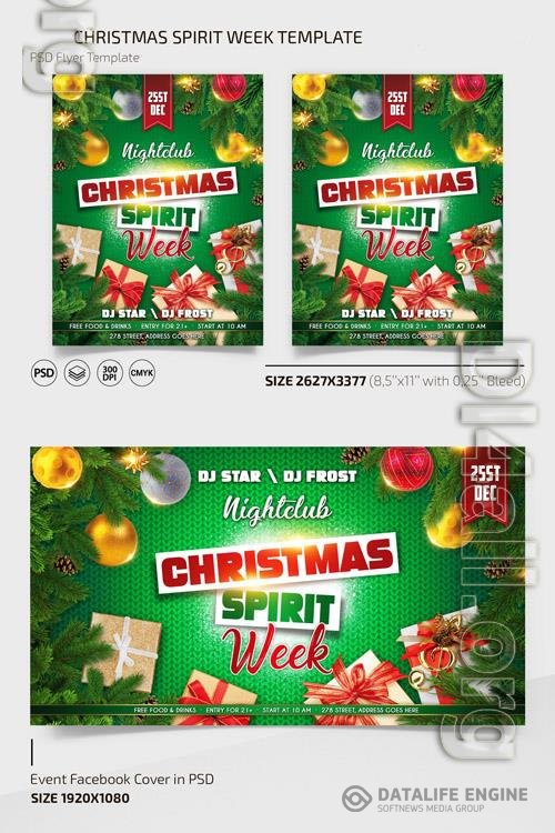 CHRISTMAS SPIRIT WEEK TEMPLATE + INSTAGRAM POST (PSD)