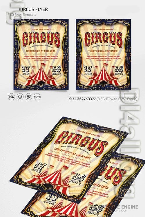 CIRCUS FLYER PSD TEMPLATE