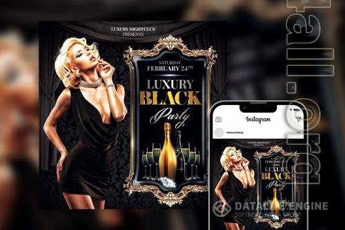 Elegant Luxury Night Party Instagram Post Template